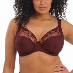 Elomi Charley Aubergine Unlined Plunge Bra 4380