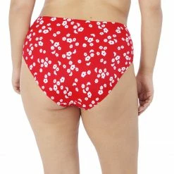 Elomi Swimwear Plain Sailing Red Floral Bikini Bottom 7275