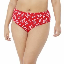 Elomi Swimwear Plain Sailing Red Floral Bikini Bottom 7275