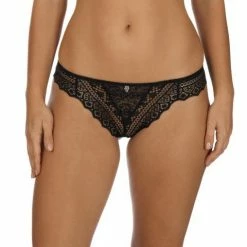 Empreinte Cassiopee Black Lace Thong Panty 01151 Bra & Panty Sets