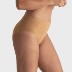 Evelyn & Bobbie High Waisted Skintones Retro Bikini Panty Bra & Panty Sets