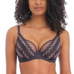 Freya Festival Vibe Cinder Unlined High Apex Plunge Bra 5621 Bras