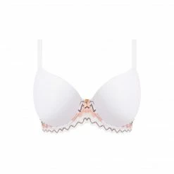 Freya Festival Vibe White Coral Molded Plunge T Shirt Bra 5620 Bras