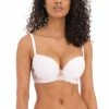 Freya Festival Vibe White Coral Molded Plunge T Shirt Bra 5620 Bras