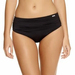 Fantasie Swimwear Versailles Black Control Mid Rise Bikini Bottom 5752