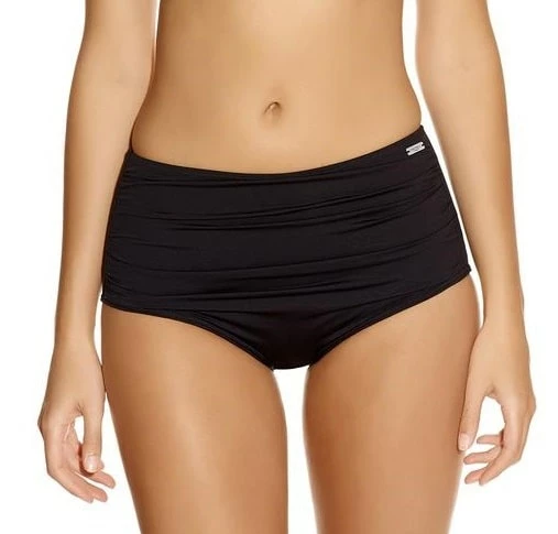 Fantasie Swimwear Versailles Black Control Short Bikini Bottom 5753 3 Fantasie Swimwear Versailles Black Control Short Bikini Bottom 5753