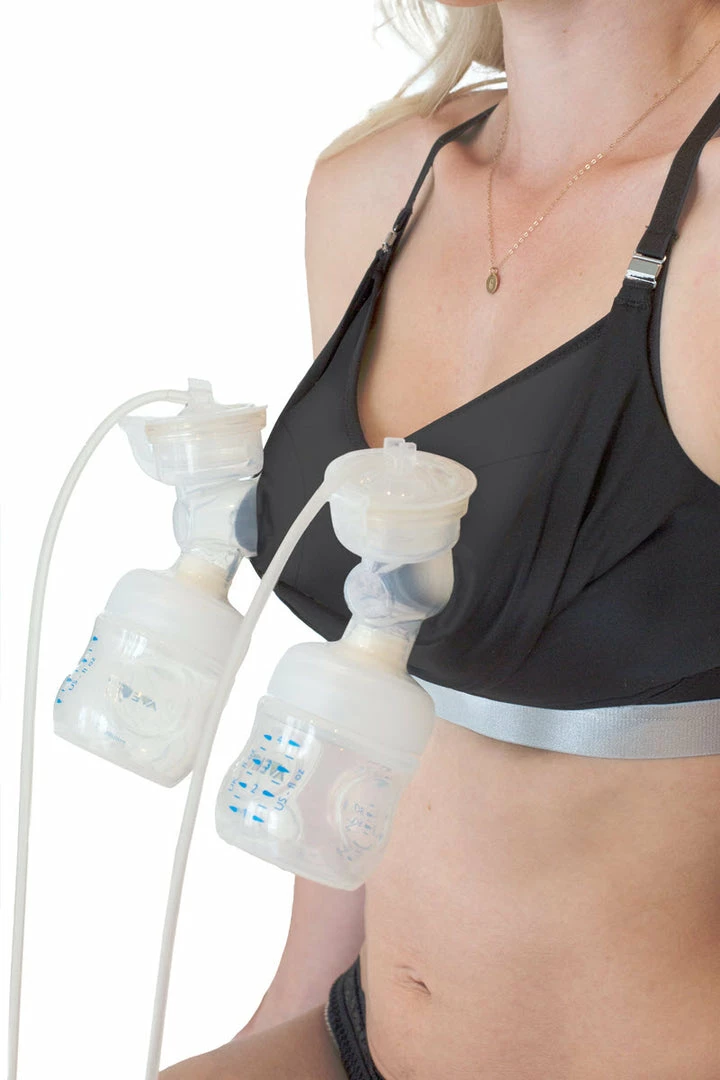 Hot Milk Bras Hotmilk Freedom Black And Silver Pump Nursing Bra 3 Hot Milk Bras Hotmilk Freedom Black And Silver Pump Nursing Bra