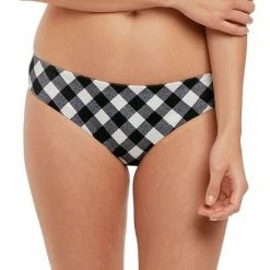 Freya Swimwear Totally Check Bardot Bikini Bottom 2926 Monochrome