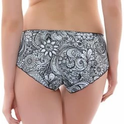 Freya Zentangle Short Panty 1956 Black Print Panties