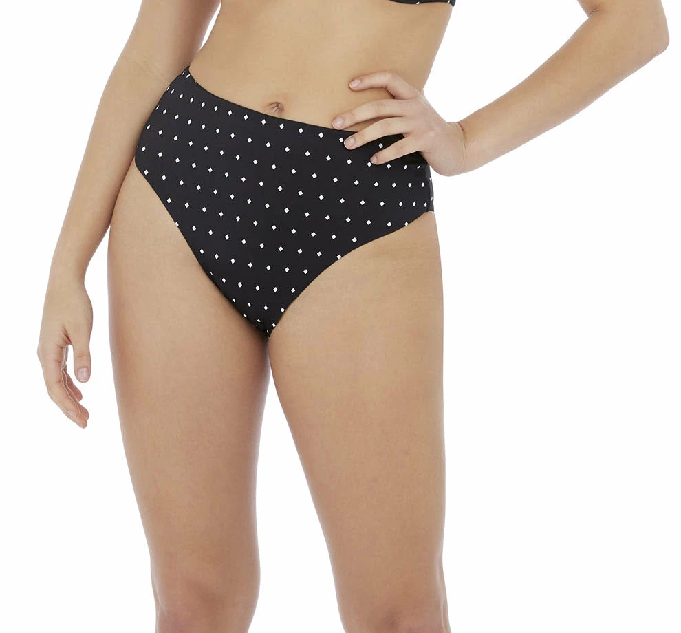 Freya Swimwear Jewel Cove Black High Waist Bikini Bottom 7236 3 Freya Swimwear Jewel Cove Black High Waist Bikini Bottom 7236