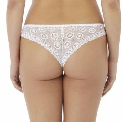 Bra & Panty Sets Freya Love Note White Brazilian Thong Panty 5217