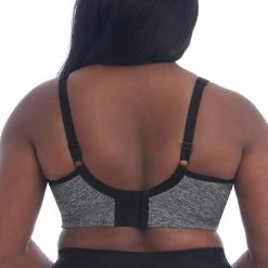 Goddess Soft Cup Pewter Heather Sports Bra 6913