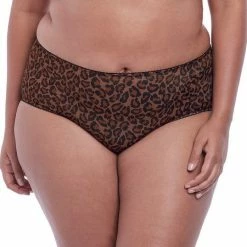 Goddess Kayla Dark Leopard Print Brief Panty 6168
