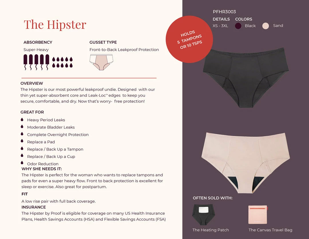 Proof Leak Free Basic Colors Hipster Panty HR3003 Panties 12 Proof Leak Free Basic Colors Hipster Panty HR3003 Panties