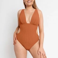 Curvy Kate Swimwear Holiday Crush Rust Monokini One Piece 021606
