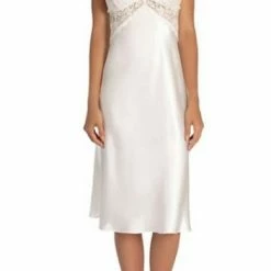 Lingerie In Bloom Loungewear Say Yes Bridal Satin Ivory Lace Gown SYY020