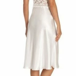 Lingerie In Bloom Loungewear Say Yes Bridal Satin Ivory Lace Gown SYY020