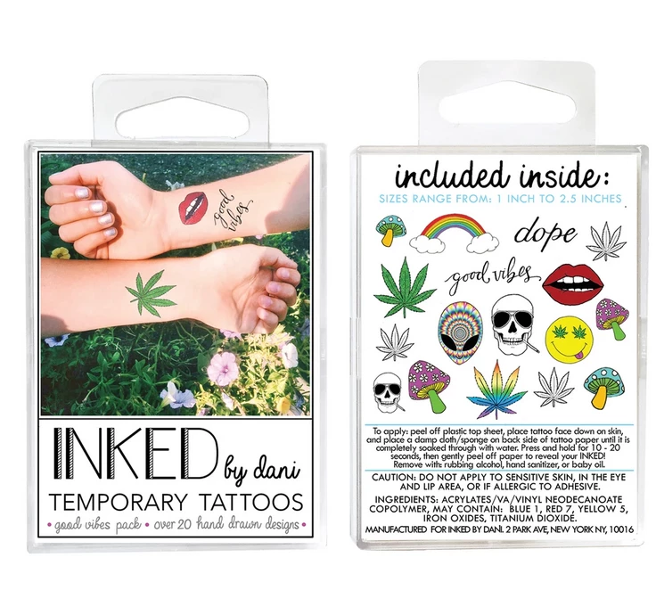 Inked By Dani Good Vibes Temporary Tattoos Accessories 3 Inked By Dani Good Vibes Temporary Tattoos Accessories