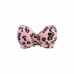 Elomi Swimwear Kambuku Pink Bandeau Bikini Top 800210 Bikini Tops