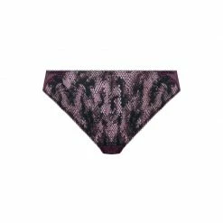 Elomi Lucie Mambo Pink & Red Snake Print Brazilian Brief Panty 4495 Bra & Panty Sets