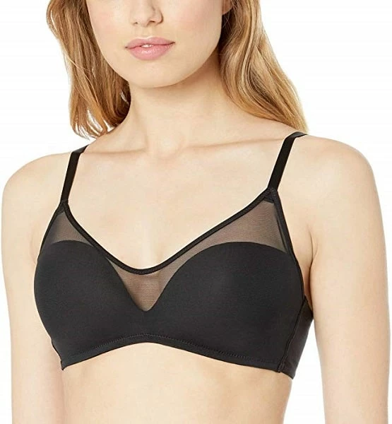 Le Mystere Sheer Illusion Black Wireless Bra 5584 3 Le Mystere Sheer Illusion Black Wireless Bra 5584