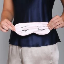 PJS & Lounge Linda Hartman Silk Bedroom Eyelash Sleep Mask 761011