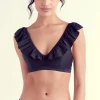 The Little Bra Company Camille Black No Wire Bikini Top SW004