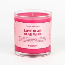 Ryan Porter Gifts Ryan Porter Love Blah Blah Wine Valentines 9 Ounce Candle Accessories