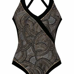 Anita Swimwear Amber Glow Black Gold One Piece 7226