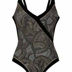 Anita Swimwear Amber Glow Black Gold One Piece 7226