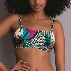 Anita Swimwear Tropical Print Bandeau Bikini Top 8748-1
