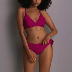 Anita Swimwear Shiny Eco Fuchsia Ribbed Underwire Plunge Bikini Top 8797-1 12 Anita Swimwear Shiny Eco Fuchsia Ribbed Underwire Plunge Bikini Top 8797-1