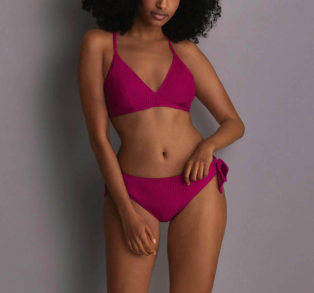 Anita Swimwear Shiny Eco Fuchsia Ribbed Underwire Plunge Bikini Top 8797-1 5 Anita Swimwear Shiny Eco Fuchsia Ribbed Underwire Plunge Bikini Top 8797-1