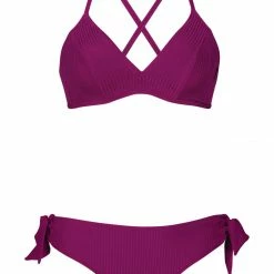 Anita Swimwear Shiny Eco Fuchsia Ribbed Underwire Plunge Bikini Top 8797-1 15 Anita Swimwear Shiny Eco Fuchsia Ribbed Underwire Plunge Bikini Top 8797-1