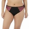 Elomi Matilda Black Pink Kiss Thong Panty 8907 Bra & Panty Sets