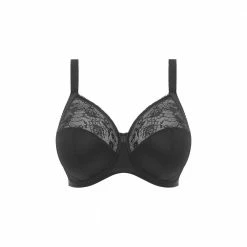 Elomi Morgan Black Solid Lace Unlined Bra 4111