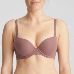 Marie Jo L'Aventure Marie Jo L’Aventure Louie Satin Taupe Push Up T Shirt Bra 0122097