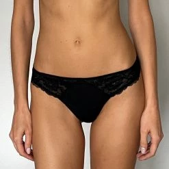 Skarlett Blue Minx Black Thong Panty 371100 Bra & Panty Sets