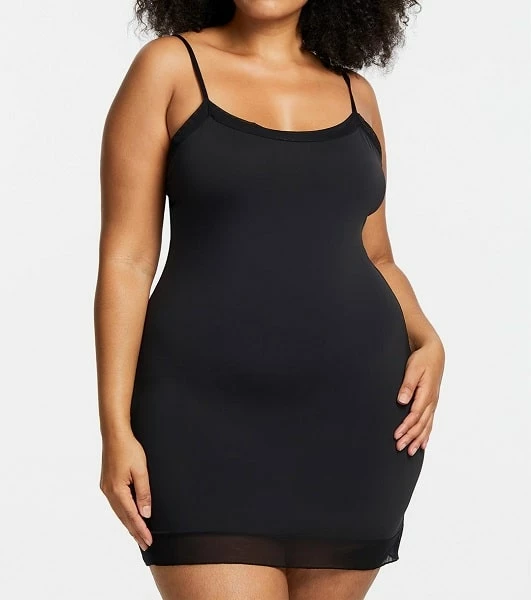 Montelle Round Neck Mid Thigh Slip MO9501 4 Montelle Round Neck Mid Thigh Slip MO9501