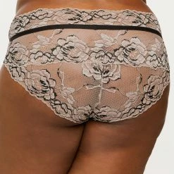 Montelle Parisian Kiss Black Taupe High Waist Panty 9463 Bra & Panty Sets