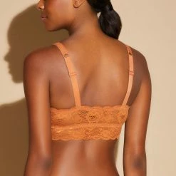 Cosabella Curvy Sweetie Dark Copper Lace Bralette Bra Never1310