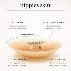 Nippies Skin Assorted With Adhesive Nipple Concealer 16 Nippies Skin Assorted With Adhesive Nipple Concealer