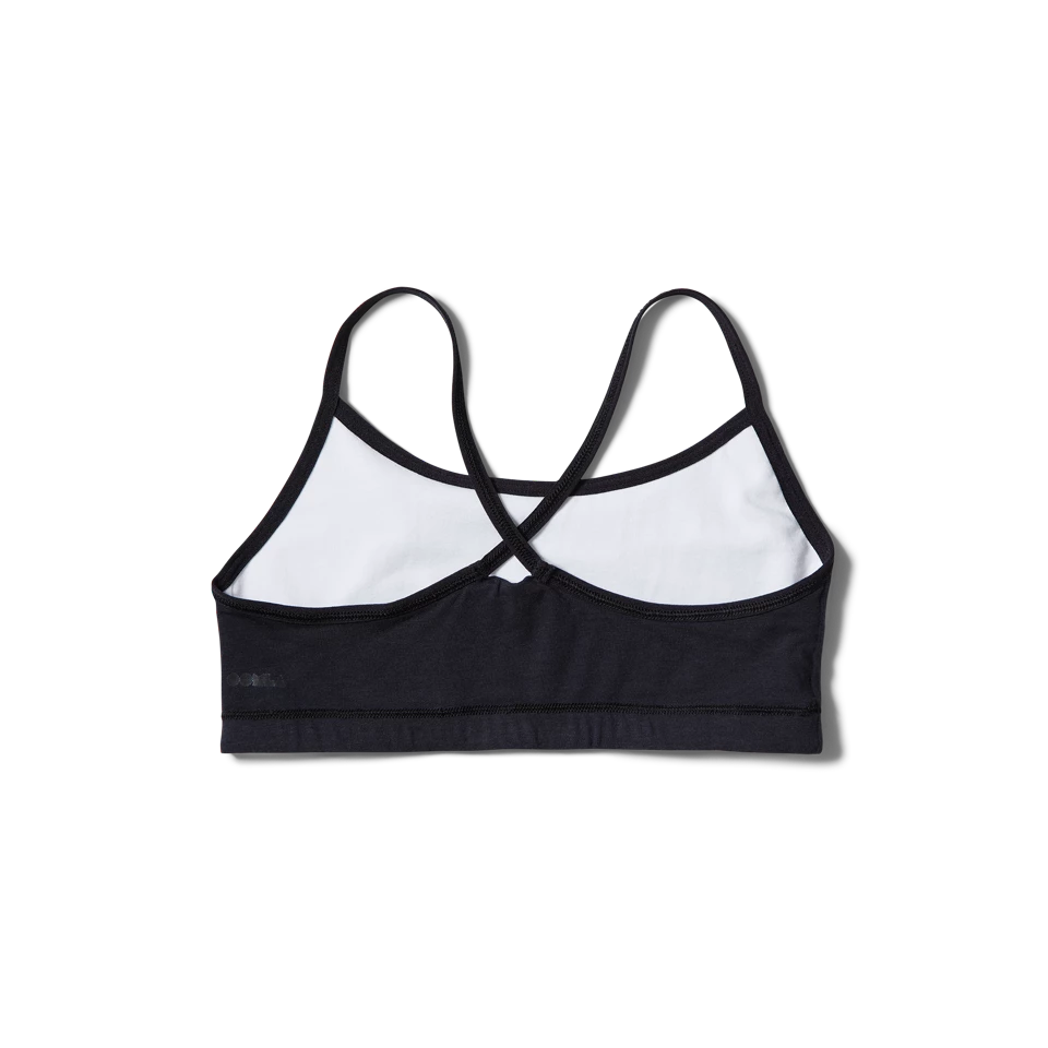 Bras Oomla Crossed Black And White Reversible Junior Bra 4 Bras Oomla Crossed Black And White Reversible Junior Bra