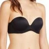 OnGossamer Bras On Gossamer Beautifully Basic Black Push Up Strapless Bra G3162