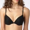 OnGossamer On Gossamer Mesh Bump Up Black Push Up Bra 3201 Bras