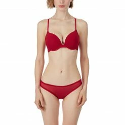 OnGossamer On Gossamer Sleek Micro Push Up Persian Red Bra G9200 Bras