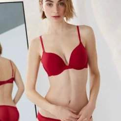 OnGossamer On Gossamer Sleek Micro Push Up Persian Red Bra G9200 Bras