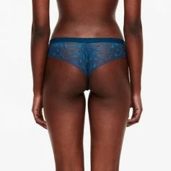 Passionata By Chantelle Thelma Blue Ming Lace Tanga Panty P43H7