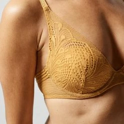 Passionata By Chantelle Thelma Ginger Deep Plunge Lined Bra P43H9 Bras