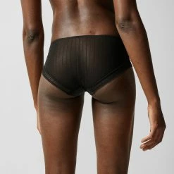 Bra & Panty Sets Passionata By Chantelle Maddie Black Lace Hipster Panty P47H4